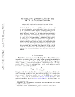 Uncertainty quantification in the Bradley-Terry-Luce model