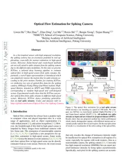 Optical Flow Estimation for Spiking Camera