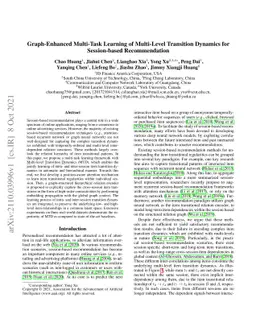 Graph-Enhanced Multi-Task Learning of Multi-Level Transition Dynamics
  for Session-based Recommendation