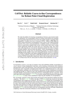 CoFiNet: Reliable Coarse-to-fine Correspondences for Robust Point Cloud
  Registration