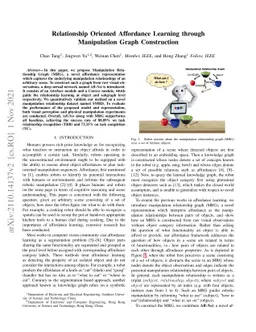 Relationship Oriented Affordance Learning through Manipulation Graph
  Construction