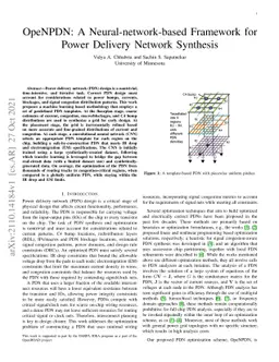 OpeNPDN: A Neural-network-based Framework for Power Delivery Network
  Synthesis