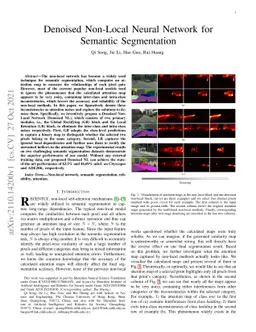Denoised Non-Local Neural Network for Semantic Segmentation