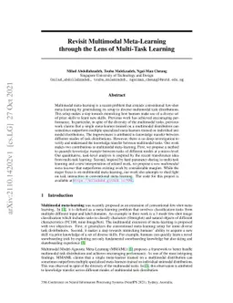 Revisit Multimodal Meta-Learning through the Lens of Multi-Task Learning