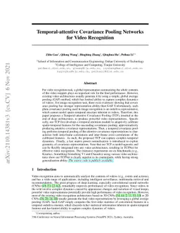 Temporal-attentive Covariance Pooling Networks for Video Recognition
