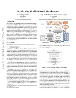 Accelerating Gradient-based Meta Learner