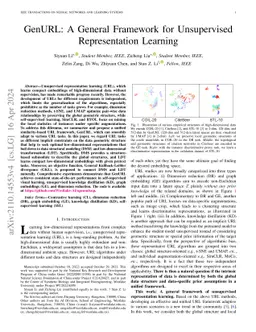 GenURL: A General Framework for Unsupervised Representation Learning