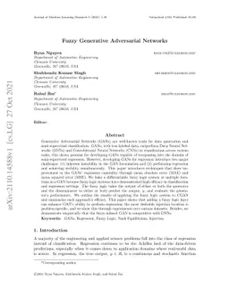 Fuzzy Generative Adversarial Networks