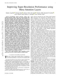 Improving Super-Resolution Performance using Meta-Attention Layers