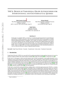 VACA: Design of Variational Graph Autoencoders for Interventional and
  Counterfactual Queries