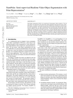 SiamPolar: Semi-supervised Realtime Video Object Segmentation with Polar
  Representation