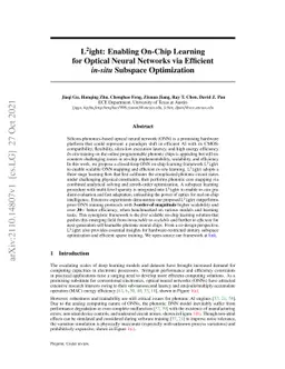 L2ight: Enabling On-Chip Learning for Optical Neural Networks via
  Efficient in-situ Subspace Optimization