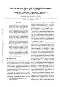 Empirical Analysis of Korean Public AI Hub Parallel Corpora and in-depth
  Analysis using LIWC