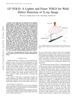 LF-YOLO: A Lighter and Faster YOLO for Weld Defect Detection of X-ray
  Image