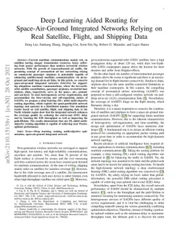 Deep Learning Aided Routing for Space-Air-Ground Integrated Networks
  Relying on Real Satellite, Flight, and Shipping Data