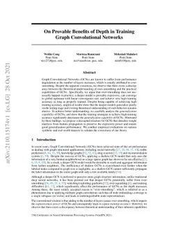 On Provable Benefits of Depth in Training Graph Convolutional Networks