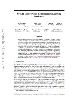 URLB: Unsupervised Reinforcement Learning Benchmark