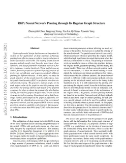 RGP: Neural Network Pruning through Its Regular Graph Structure