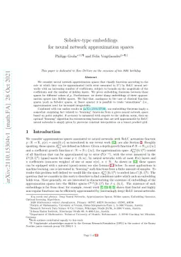 Sobolev-type embeddings for neural network approximation spaces