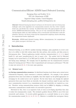 Communication-Efficient ADMM-based Federated Learning