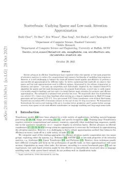 Scatterbrain: Unifying Sparse and Low-rank Attention Approximation