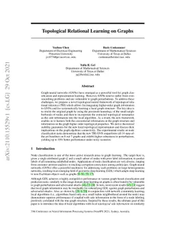 Topological Relational Learning on Graphs