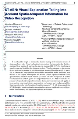ST-ABN: Visual Explanation Taking into Account Spatio-temporal
  Information for Video Recognition