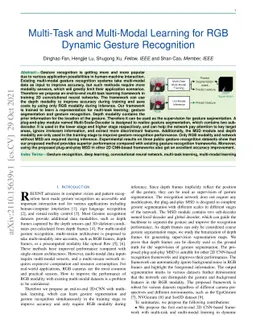 Multi-Task and Multi-Modal Learning for RGB Dynamic Gesture Recognition