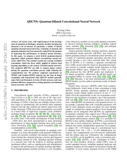 QDCNN: Quantum Dilated Convolutional Neural Network