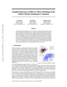Scalable Inference in SDEs by Direct Matching of the
  Fokker-Planck-Kolmogorov Equation