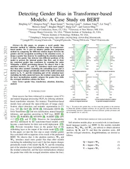 Detecting Gender Bias in Transformer-based Models: A Case Study on BERT