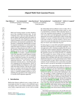 Aligned Multi-Task Gaussian Process