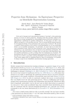 Properties from Mechanisms: An Equivariance Perspective on Identifiable
  Representation Learning
