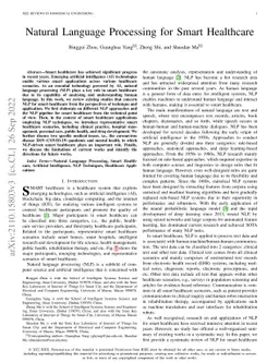 Natural Language Processing for Smart Healthcare