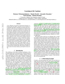 Learning to Be Cautious