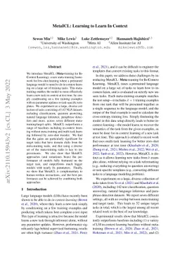 MetaICL: Learning to Learn In Context