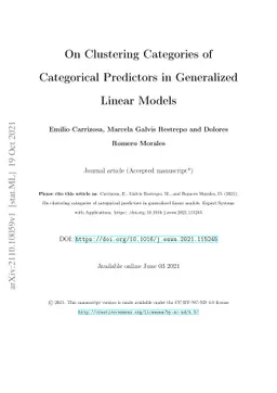 On Clustering Categories of Categorical Predictors in Generalized Linear
  Models