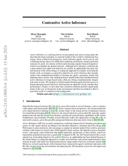 Contrastive Active Inference