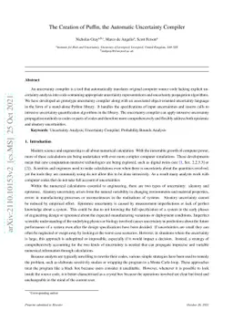 The Creation of Puffin, the Automatic Uncertainty Compiler