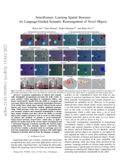 StructFormer: Learning Spatial Structure for Language-Guided Semantic
  Rearrangement of Novel Objects