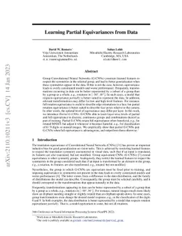 Learning Partial Equivariances from Data
