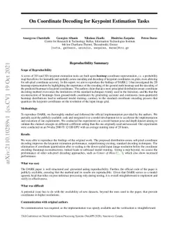 On Coordinate Decoding for Keypoint Estimation Tasks