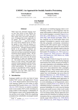 LMSOC: An Approach for Socially Sensitive Pretraining