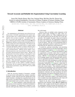 Toward Accurate and Reliable Iris Segmentation Using Uncertainty
  Learning