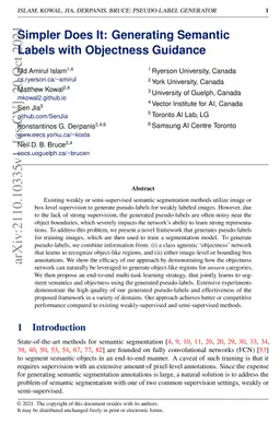 Simpler Does It: Generating Semantic Labels with Objectness Guidance