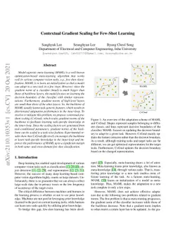 Contextual Gradient Scaling for Few-Shot Learning