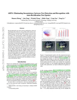 ARTS: Eliminating Inconsistency between Text Detection and Recognition
  with Auto-Rectification Text Spotter