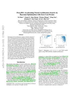 ProxyBO: Accelerating Neural Architecture Search via Bayesian
  Optimization with Zero-cost Proxies