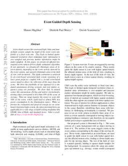Event Guided Depth Sensing