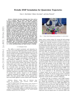 Periodic DMP formulation for Quaternion Trajectories